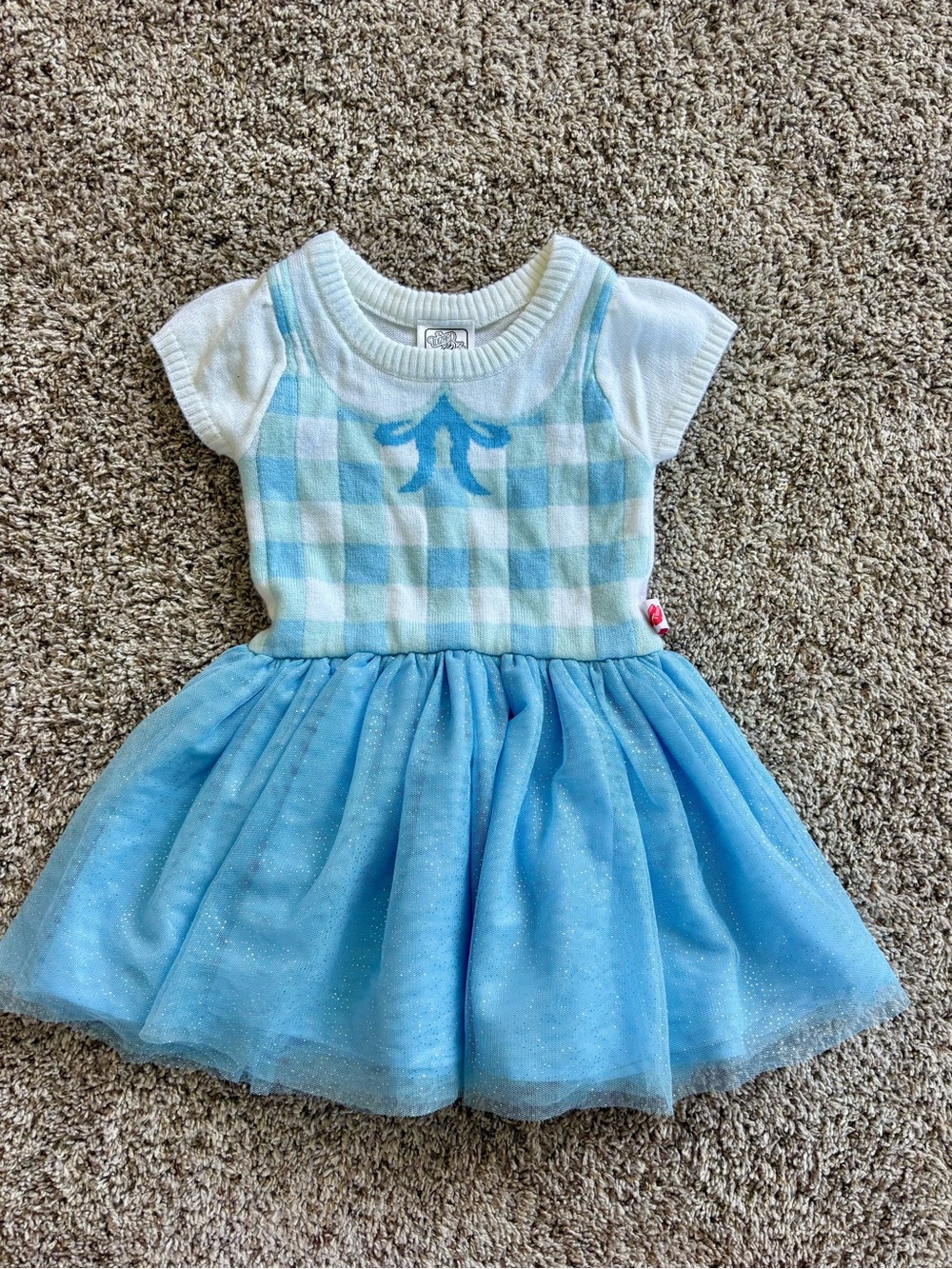 The Wizard of Oz Dorothy Cosplay Sweater Tutu Dress Toddler 2T